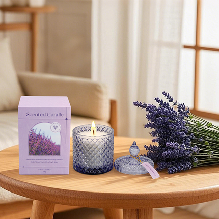 Scented Candle Glass Cup Aromatherapy Candle Eco-Friendly Fragrance Candle