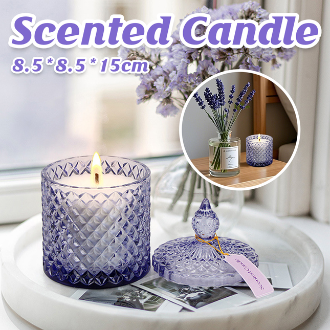 Scented Candle Glass Cup Aromatherapy Candle Eco-Friendly Fragrance Candle