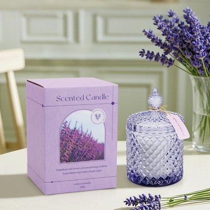 Scented Candle Glass Cup Aromatherapy Candle Eco-Friendly Fragrance Candle