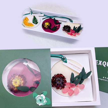 Aromatherapy Scented Wax Pendant Long Lasting Wardrobe Deodorant Gift Box