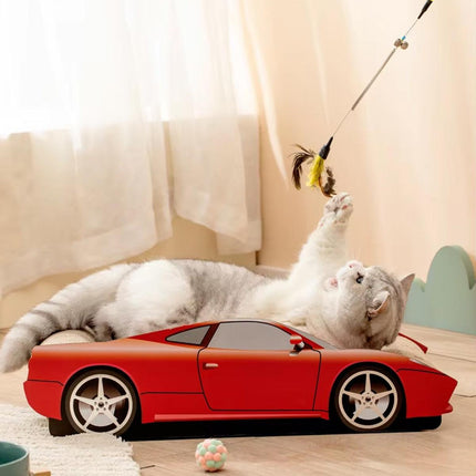 Sports Car Shape Cat Scratching Board Wear-Resistant Claw Grinding and Toy