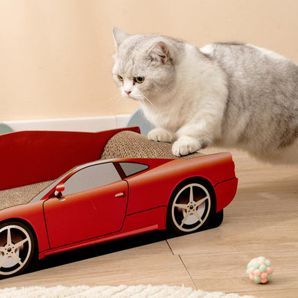 Sports Car Shape Cat Scratching Board Wear-Resistant Claw Grinding and Toy