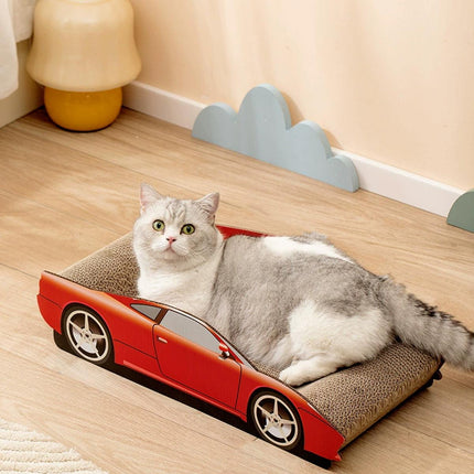 Sports Car Shape Cat Scratching Board Wear-Resistant Claw Grinding and Toy