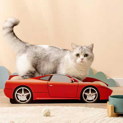 Sports Car Shape Cat Scratching Board Wear-Resistant Claw Grinding and Toy