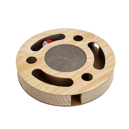 Cat Toy Interactive Turntable Ball Track Tower Pet Claw Training Play Exercise