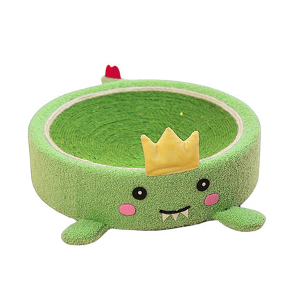 Cat Scratching Board Bed 3 in 1 Round Large Durable Pet Toy Furniture Protector