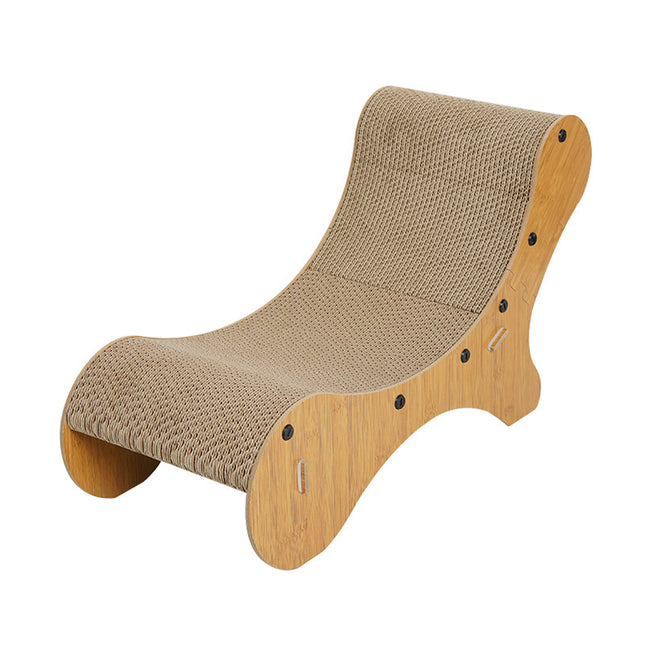 2 in1 Cat Scratcher Cat Bed Lounge Chair Cardboard for Kittens Scratching Pad