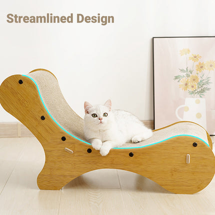2 in1 Cat Scratcher Cat Bed Lounge Chair Cardboard for Kittens Scratching Pad