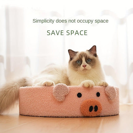 Cat Scratching Board Bed 3 in 1 Round Large Durable Pet Toy Furniture Protector