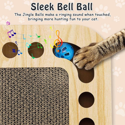 Cat Toy Interactive Turntable Ball Track Tower Pet Claw Training Play Exercise