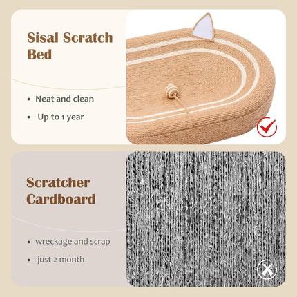 Sisal Basin Cat Scratch Board Cat Paw Board Basin Cat Bed Kitten Scratcher Pad