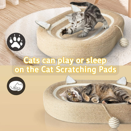 Sisal Basin Cat Scratch Board Cat Paw Board Basin Cat Bed Kitten Scratcher Pad
