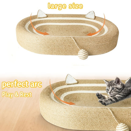 Sisal Basin Cat Scratch Board Cat Paw Board Basin Cat Bed Kitten Scratcher Pad