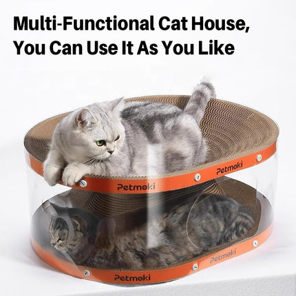 Cat Scratch Board Tunnel Bed Multifunctional Toy Passage For Indoor Rest Play