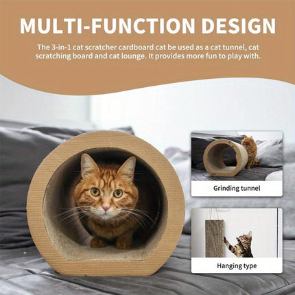 3pcs Cat Scratching Tunnel Wearable Claw Sharpening Toys for Cats Pet Play