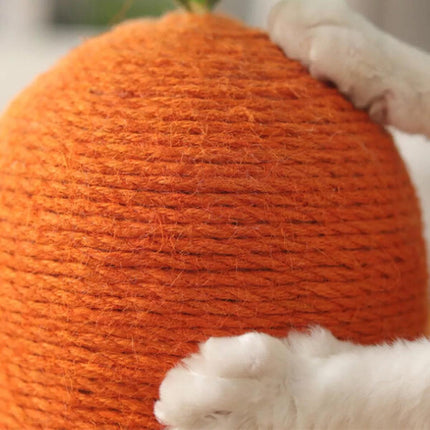 Carrot Cat Scratching Post Vertical Climbing Frame Interactive Toy for Cats