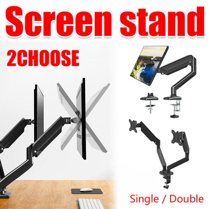Monitor Free Hover Telescopic Arm Mount Black Ergonomic Adjustable