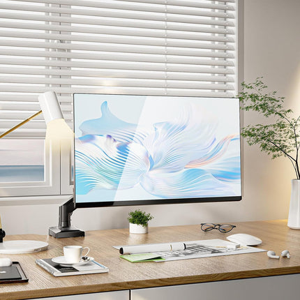 Monitor Free Hover Telescopic Arm Mount Black Ergonomic Adjustable