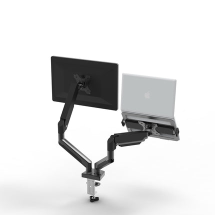 Monitor Free Hover Telescopic Arm Mount Black Ergonomic Adjustable