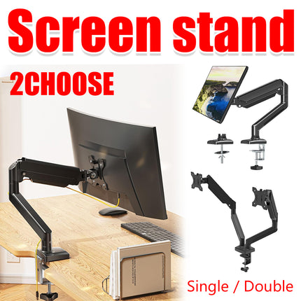 Monitor Free Hover Telescopic Arm Mount Black Ergonomic Adjustable