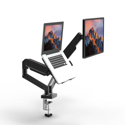 Monitor Free Hover Telescopic Arm Mount Black Ergonomic Adjustable