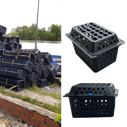 Crab Farming Cage 35CM Seafood Breeding Box Trap Container Aquatic Farm Fishing