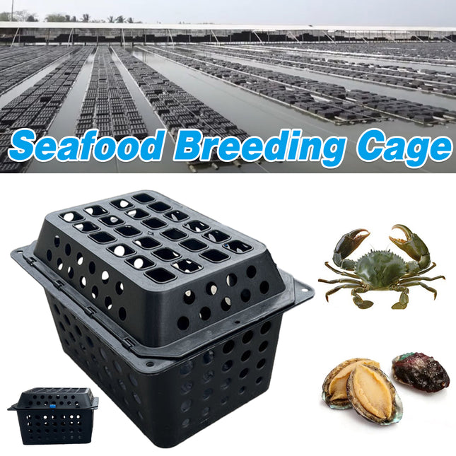 Crab Farming Cage 35CM Seafood Breeding Box Trap Container Aquatic Farm Fishing
