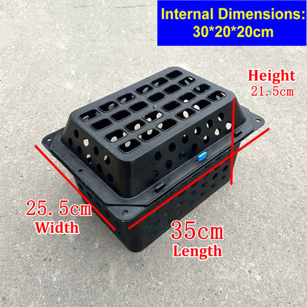 Crab Farming Cage 35CM Seafood Breeding Box Trap Container Aquatic Farm Fishing