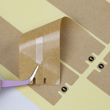 1Pack Kraft Paper Box Sealing Label Shipping Parcel Security Express Easy Tear