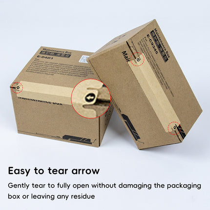 1Pack Kraft Paper Box Sealing Label Shipping Parcel Security Express Easy Tear