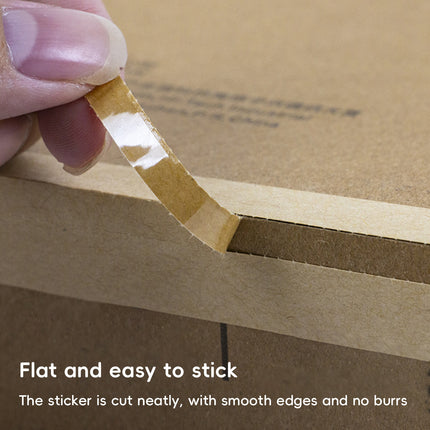 1Pack Kraft Paper Box Sealing Label Shipping Parcel Security Express Easy Tear
