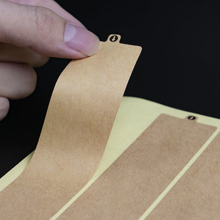 1Pack Kraft Paper Box Sealing Label Shipping Parcel Security Express Easy Tear