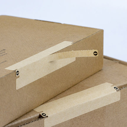 1Pack Kraft Paper Box Sealing Label Shipping Parcel Security Express Easy Tear