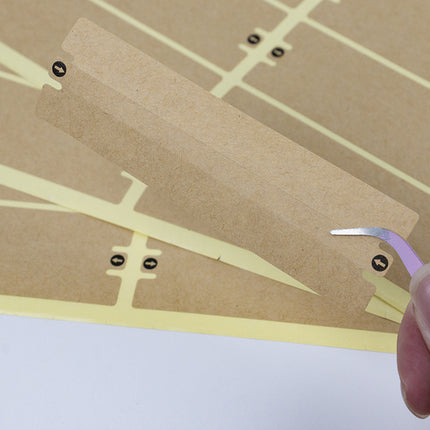 1Pack Kraft Paper Box Sealing Label Shipping Parcel Security Express Easy Tear