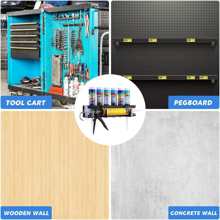 Sealant Loading Tool Holder Durable Space-Saving Storage Rack for Caulk Tubes