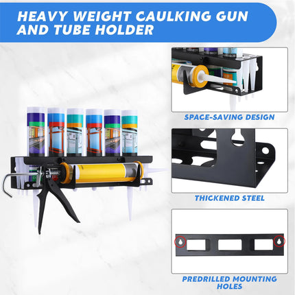 Sealant Loading Tool Holder Durable Space-Saving Storage Rack for Caulk Tubes