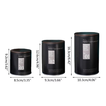 Home Iron Sealed Jar Large-Capacity Storage Box for Snacks Nuts Candy Tea