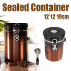 Stainless Steel Coffee Bean Tea Airtight Canister Leakproof Moistureproof