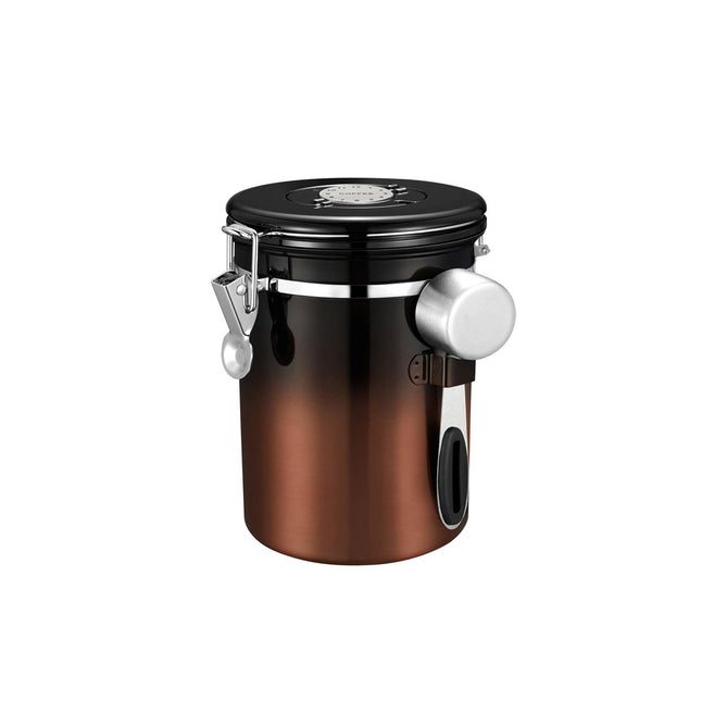 Stainless Steel Coffee Bean Tea Airtight Canister Leakproof Moistureproof