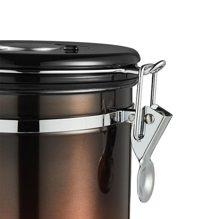Stainless Steel Coffee Bean Tea Airtight Canister Leakproof Moistureproof