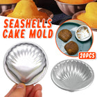 20pcs Shell Shape Baking Molds Pudding Cake Mold DIY Pastry Baking Tools Set