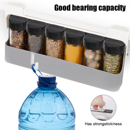 Wall Mounted Spice Container Rack Adjustable Seasoning Storage Box Set Use