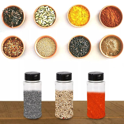 Wall Mounted Spice Container Rack Adjustable Seasoning Storage Box Set Use