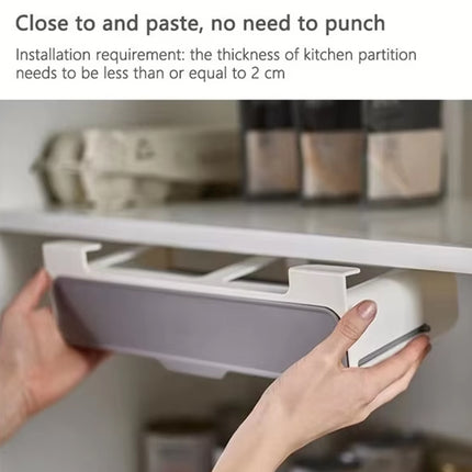 Wall Mounted Spice Container Rack Adjustable Seasoning Storage Box Set Use