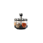 Rotating Spice Rack Seasoning Jar Kitchen Organizer Storage Stand Countertop