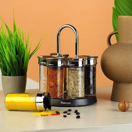 Kitchen Pepper Salt Spice Shakers Set Chef Home Use Food Grade Adjustable Holes