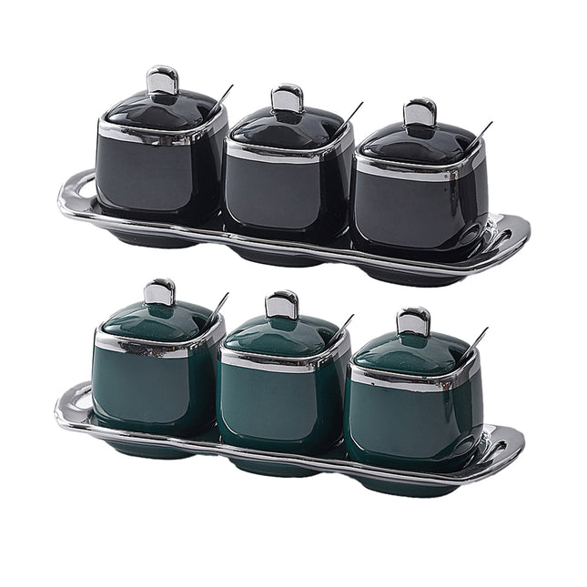 Seasoning Jar Household Kitchen Covered Seasoning Box Spice Container Organizer