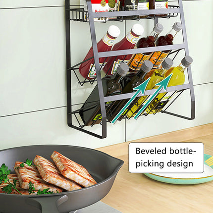 3 Tier Spice Rack Storage Kitchen Condiment Storage Cabinet Shelf Organizer