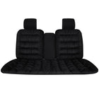 Winter Thick Warm Plush Car Seat Cover with Backrest Universal Fit Rear Row