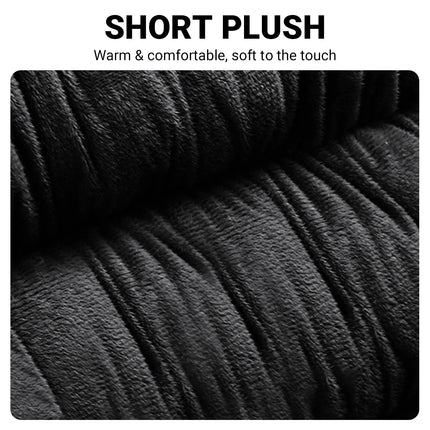 Winter Thick Warm Plush Car Seat Cover with Backrest Universal Fit Rear Row